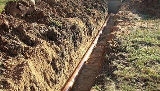 Копка траншей для водопровода в Туле: цена за метр от 934 руб.